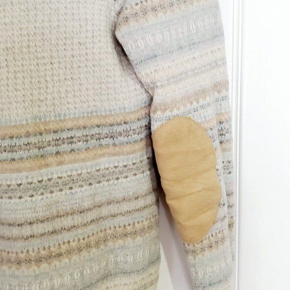 Orvis Lambs Wool Button Front Sweater Cardigan Size Small Elbow Patches NWOT - Picture 5 of 5